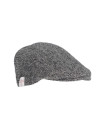 Made in UK Timeless classic Harris Tweed Oakmoor Flat Cap Steel Grey